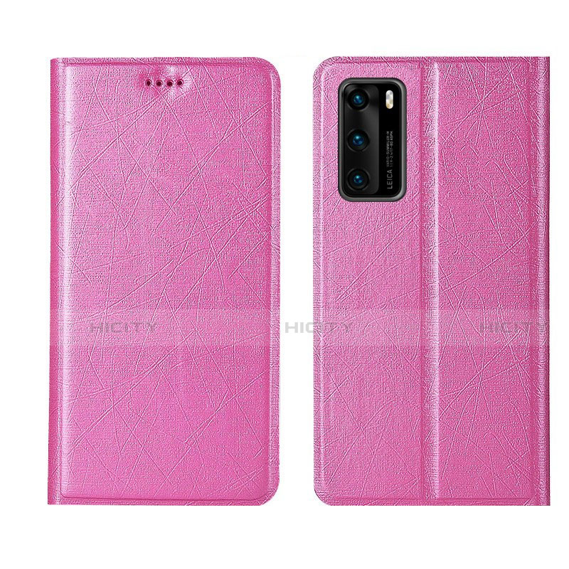 Funda de Cuero Cartera con Soporte Carcasa T02 para Huawei P40