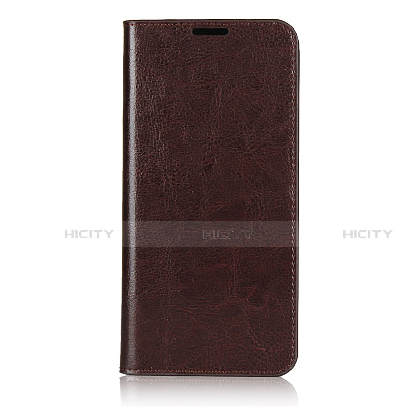 Funda de Cuero Cartera con Soporte Carcasa T02 para Oppo Reno3 Marron