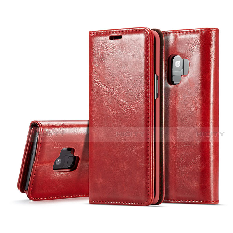 Funda de Cuero Cartera con Soporte Carcasa T02 para Samsung Galaxy S9