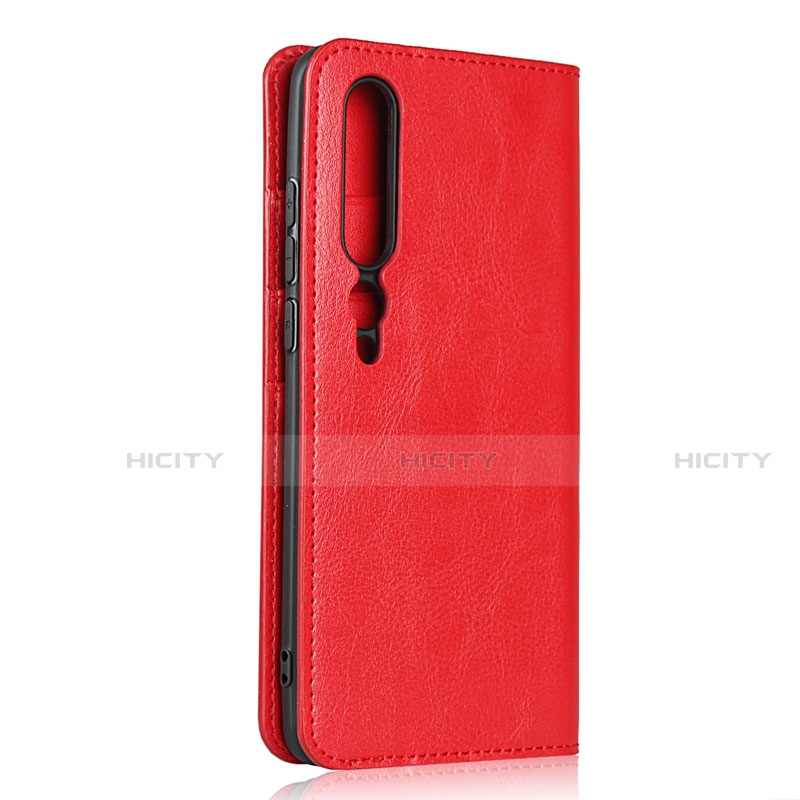 Funda de Cuero Cartera con Soporte Carcasa T02 para Xiaomi Mi 10 Pro Rojo