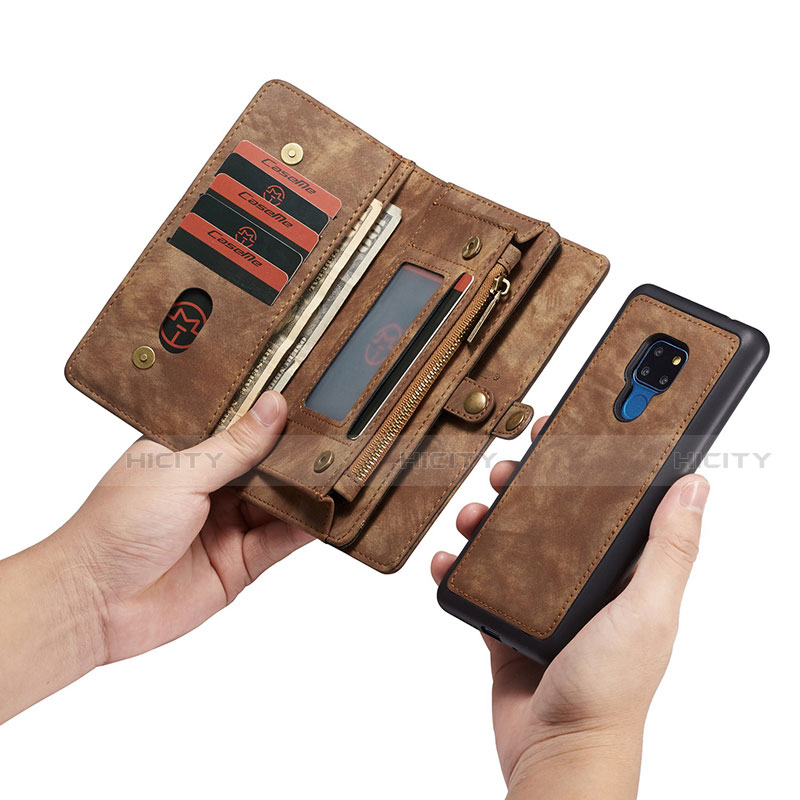 Funda de Cuero Cartera con Soporte Carcasa T03 para Huawei Mate 20