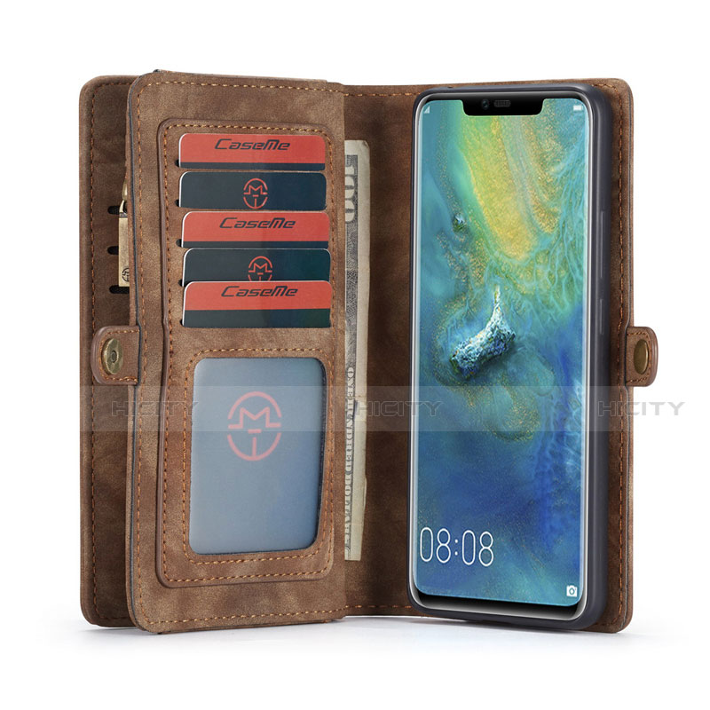 Funda de Cuero Cartera con Soporte Carcasa T03 para Huawei Mate 20 Pro