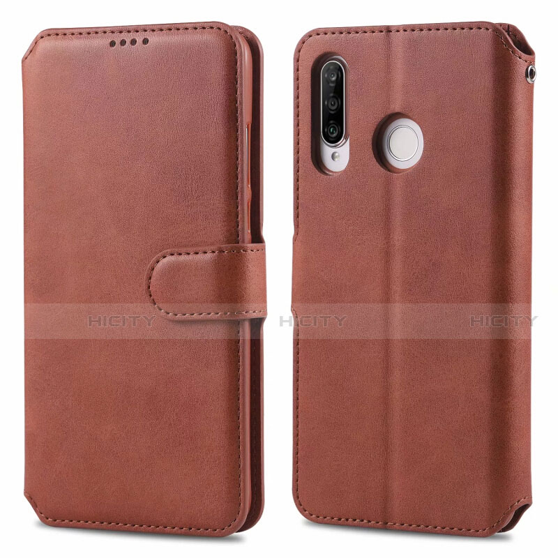 Funda de Cuero Cartera con Soporte Carcasa T03 para Huawei P30 Lite