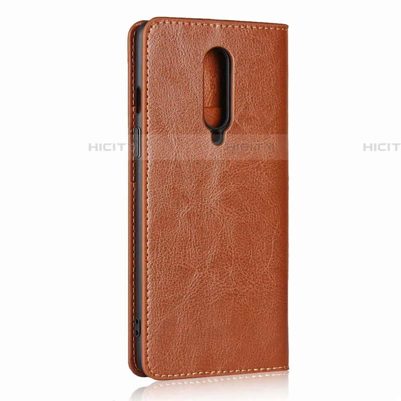 Funda de Cuero Cartera con Soporte Carcasa T03 para OnePlus 8 Naranja