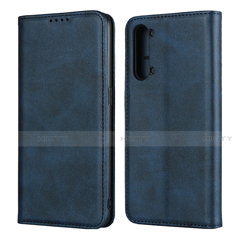 Funda de Cuero Cartera con Soporte Carcasa T03 para Oppo Find X2 Lite Azul