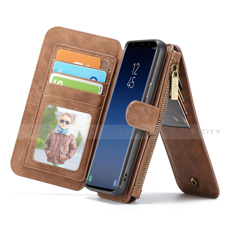 Funda de Cuero Cartera con Soporte Carcasa T03 para Samsung Galaxy S9