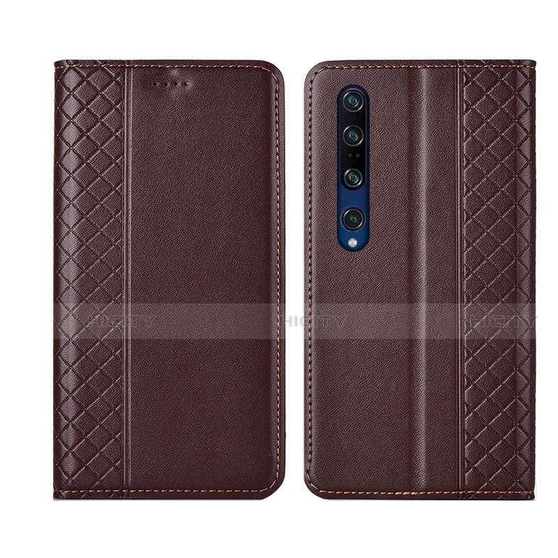 Funda de Cuero Cartera con Soporte Carcasa T03 para Xiaomi Mi 10 Pro