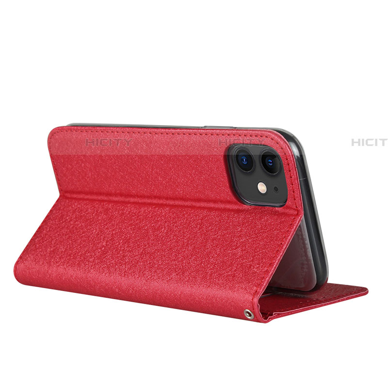 Funda de Cuero Cartera con Soporte Carcasa T04 para Apple iPhone 11