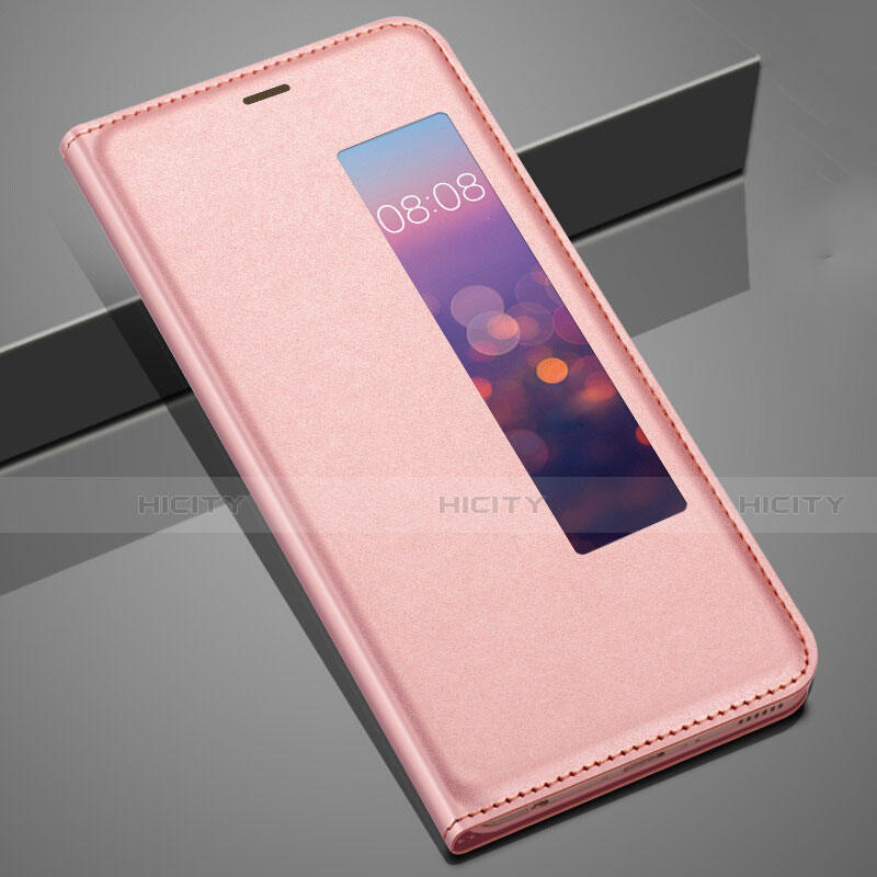 Funda de Cuero Cartera con Soporte Carcasa T04 para Huawei P20