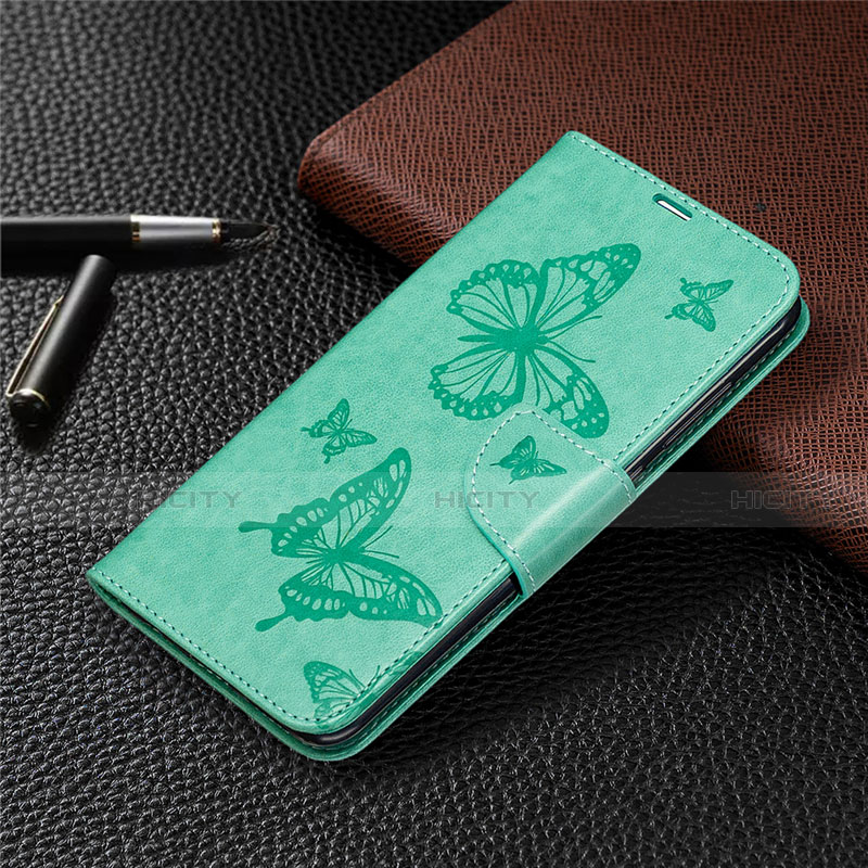 Funda de Cuero Cartera con Soporte Carcasa T04 para Xiaomi Redmi Note 9 Verde