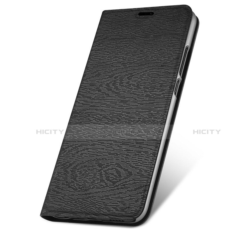 Funda de Cuero Cartera con Soporte Carcasa T05 para Huawei Nova 4e Negro