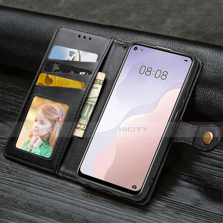 Funda de Cuero Cartera con Soporte Carcasa T05 para Huawei Nova 7 SE 5G