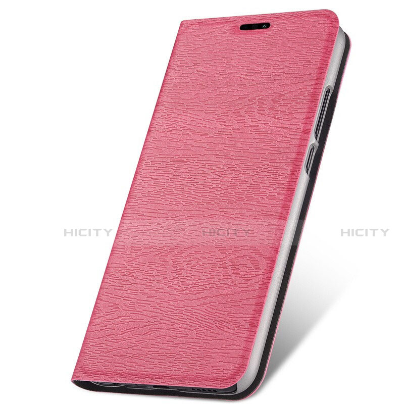 Funda de Cuero Cartera con Soporte Carcasa T05 para Huawei P30 Lite New Edition Rosa