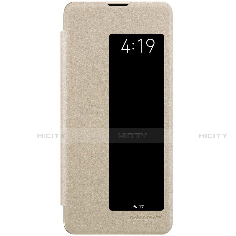 Funda de Cuero Cartera con Soporte Carcasa T05 para Huawei P30 Pro Oro