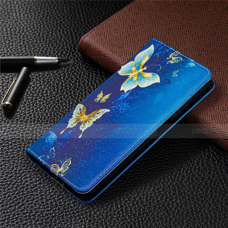 Funda de Cuero Cartera con Soporte Carcasa T05 para Xiaomi Mi 10T Lite 5G Azul