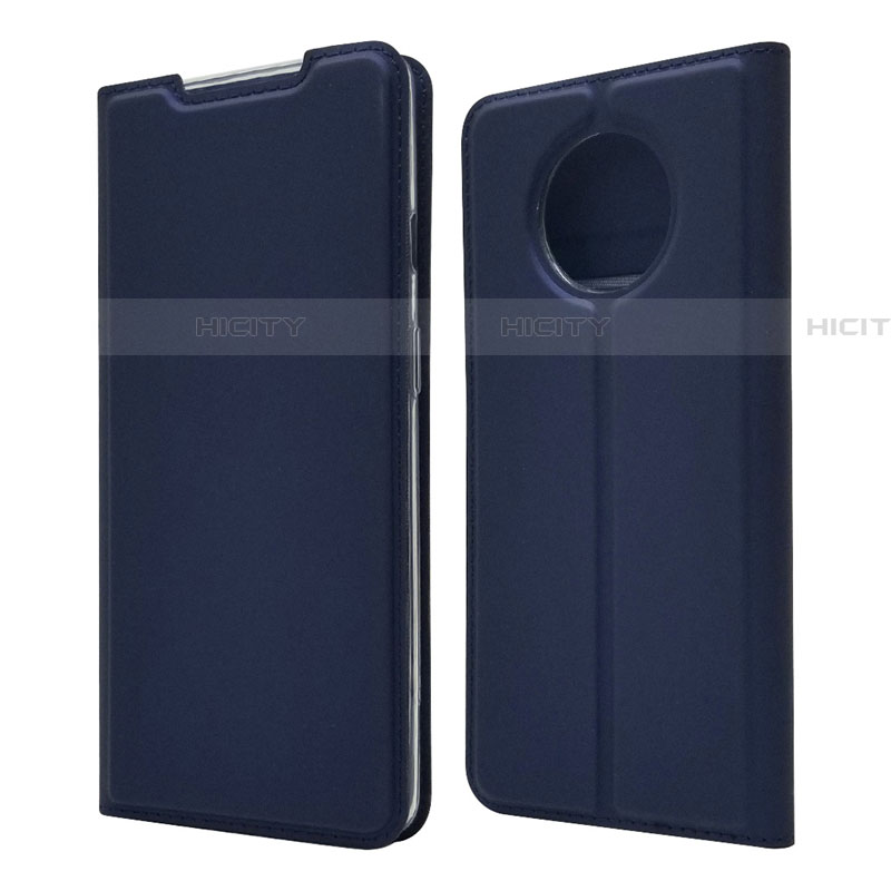 Funda de Cuero Cartera con Soporte Carcasa T06 para OnePlus 7T Azul