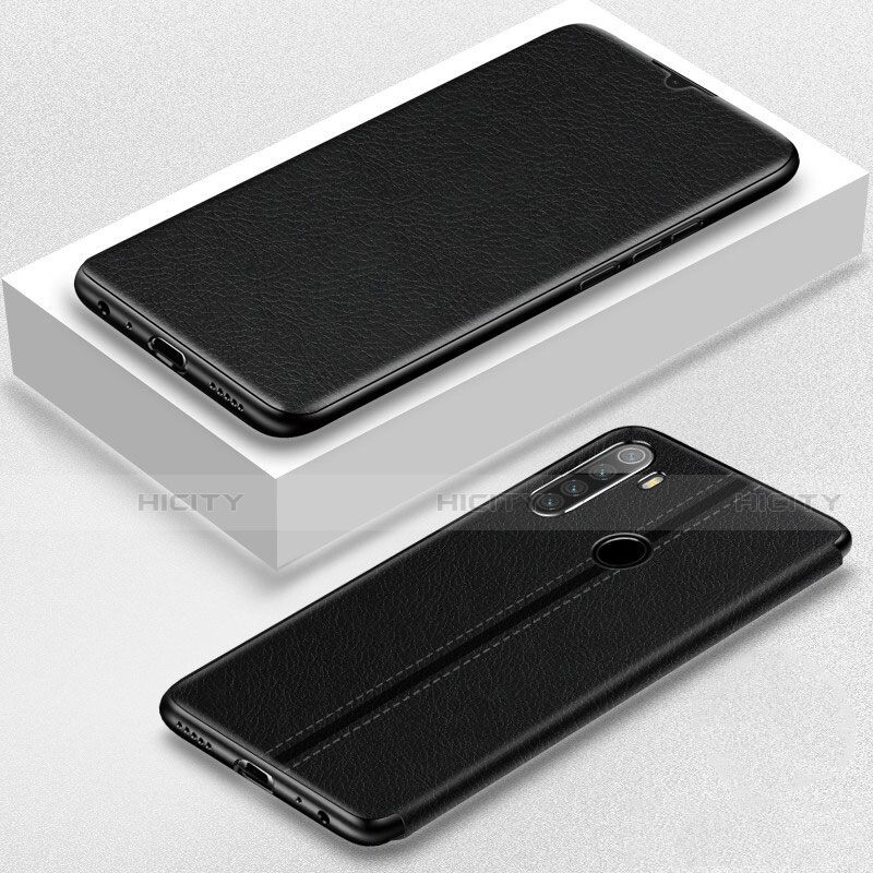 Funda de Cuero Cartera con Soporte Carcasa T06 para Xiaomi Redmi Note 8T Negro