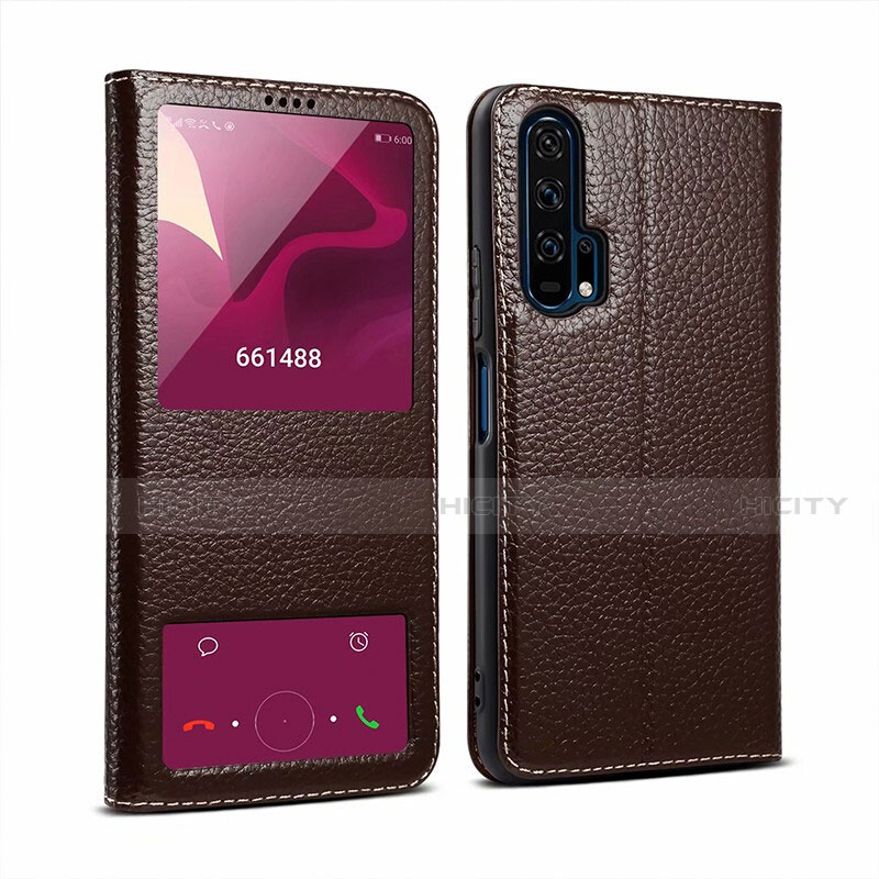 Funda de Cuero Cartera con Soporte Carcasa T07 para Huawei Honor 20