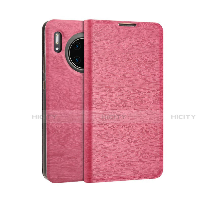 Funda de Cuero Cartera con Soporte Carcasa T07 para Huawei Mate 30E Pro 5G Rosa