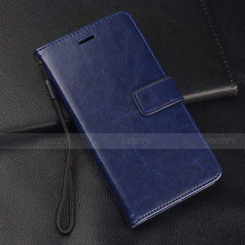 Funda de Cuero Cartera con Soporte Carcasa T07 para Huawei Nova 5 Azul