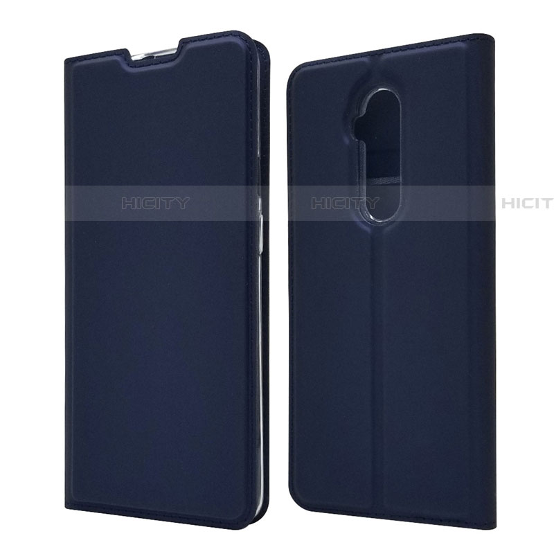 Funda de Cuero Cartera con Soporte Carcasa T07 para OnePlus 7T Pro Azul