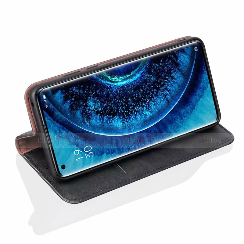 Funda de Cuero Cartera con Soporte Carcasa T07 para Oppo Find X2 Pro