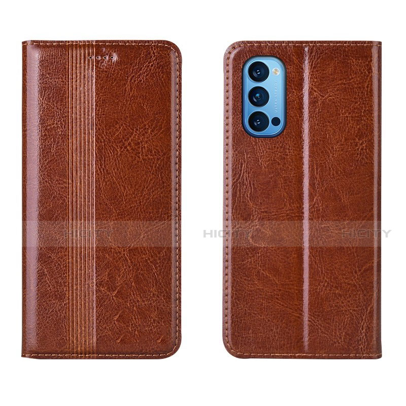 Funda de Cuero Cartera con Soporte Carcasa T07 para Oppo Reno4 5G