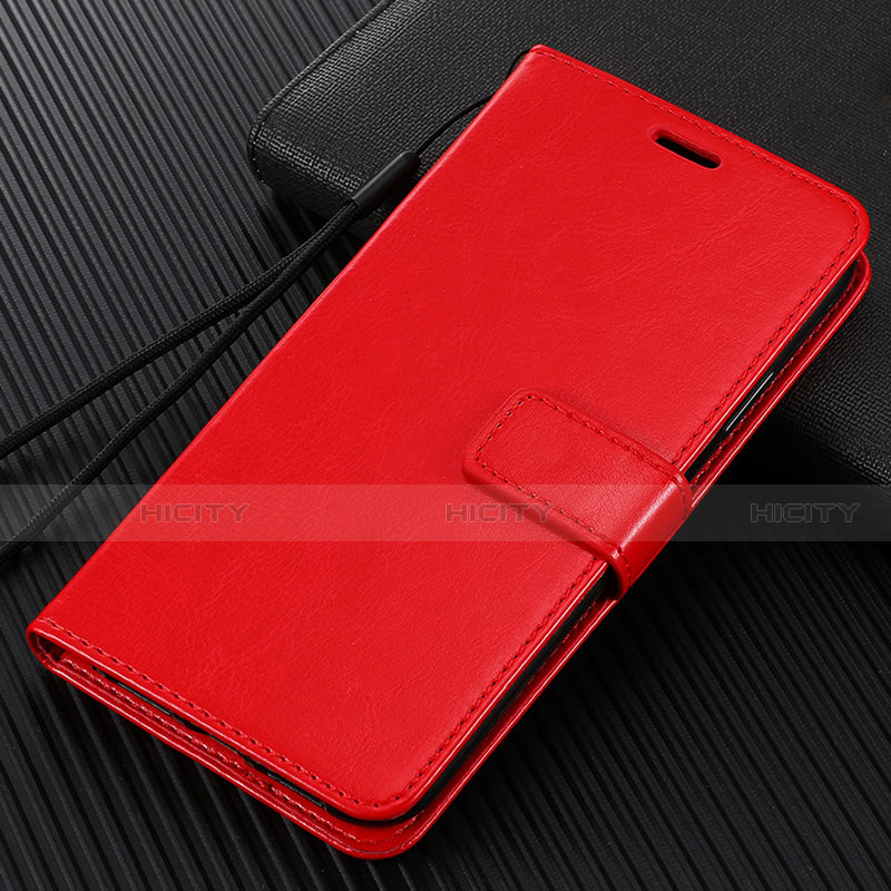 Funda de Cuero Cartera con Soporte Carcasa T07 para Xiaomi Mi 10 Rojo