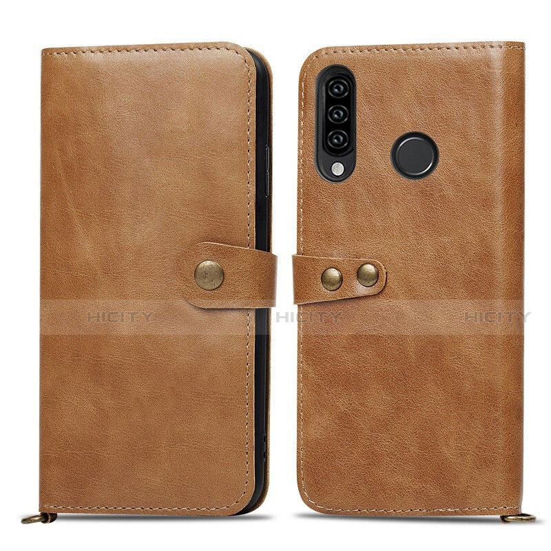 Funda de Cuero Cartera con Soporte Carcasa T08 para Huawei P30 Lite New Edition