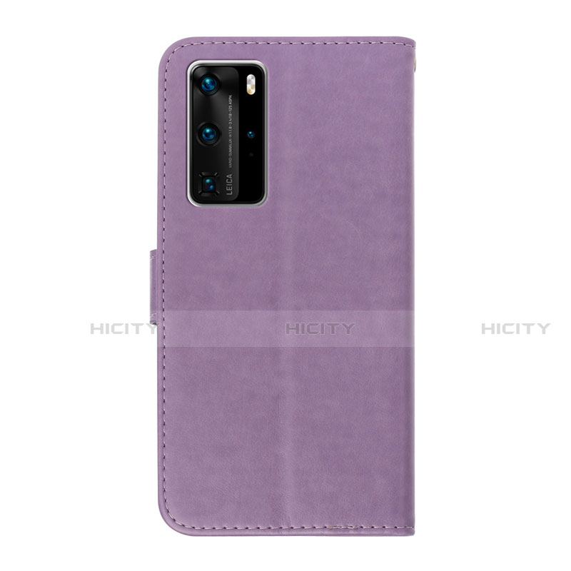 Funda de Cuero Cartera con Soporte Carcasa T08 para Huawei P40 Pro