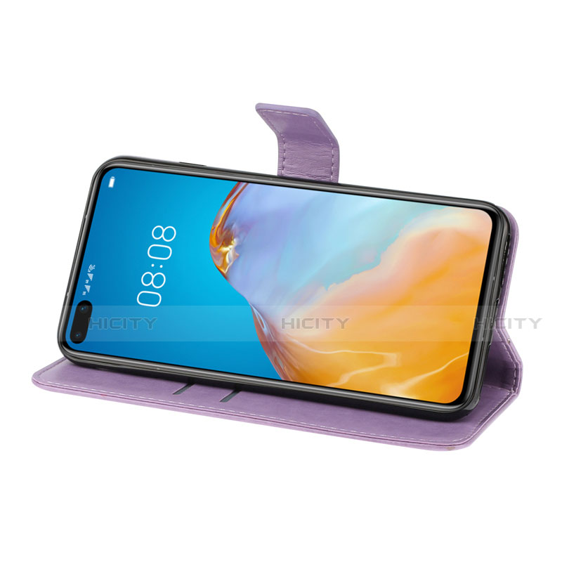 Funda de Cuero Cartera con Soporte Carcasa T08 para Huawei P40 Pro