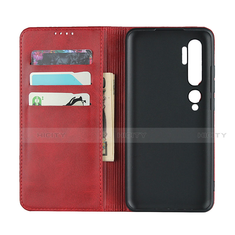 Funda de Cuero Cartera con Soporte Carcasa T08 para Xiaomi Mi Note 10