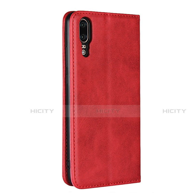 Funda de Cuero Cartera con Soporte Carcasa T09 para Huawei P20