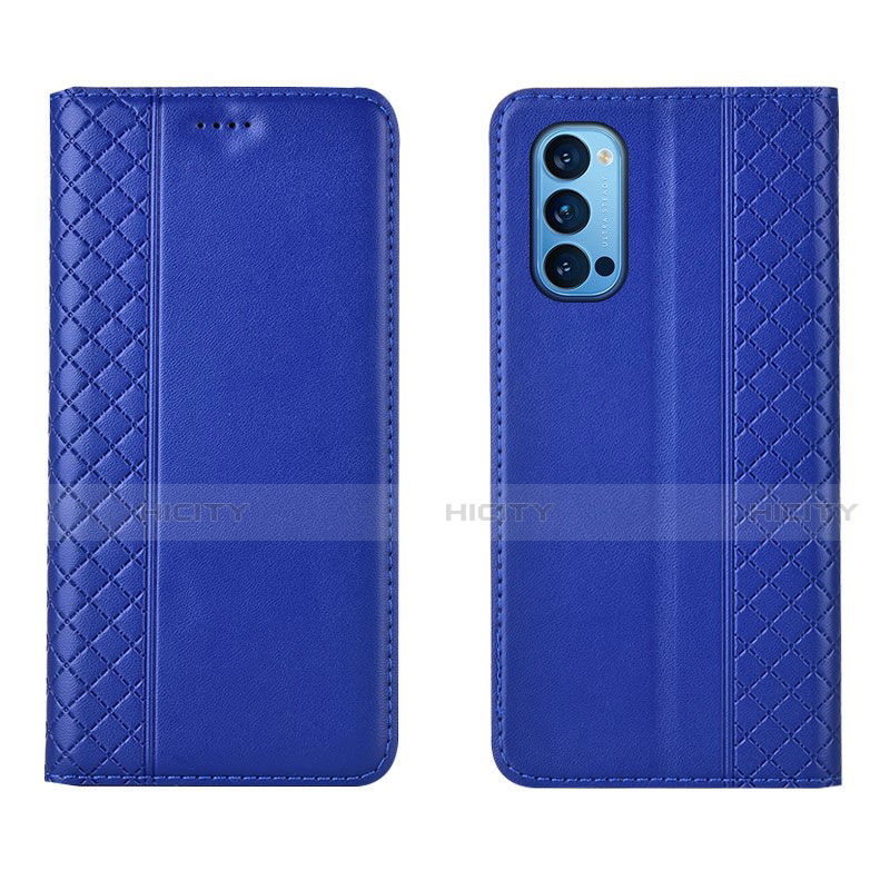 Funda de Cuero Cartera con Soporte Carcasa T09 para Oppo Reno4 Pro 5G