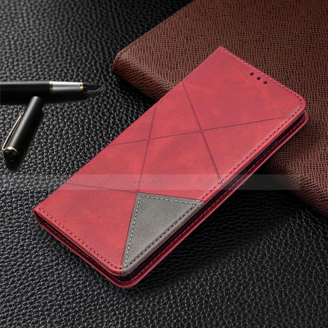 Funda de Cuero Cartera con Soporte Carcasa T09 para Samsung Galaxy Note 20 5G Rojo