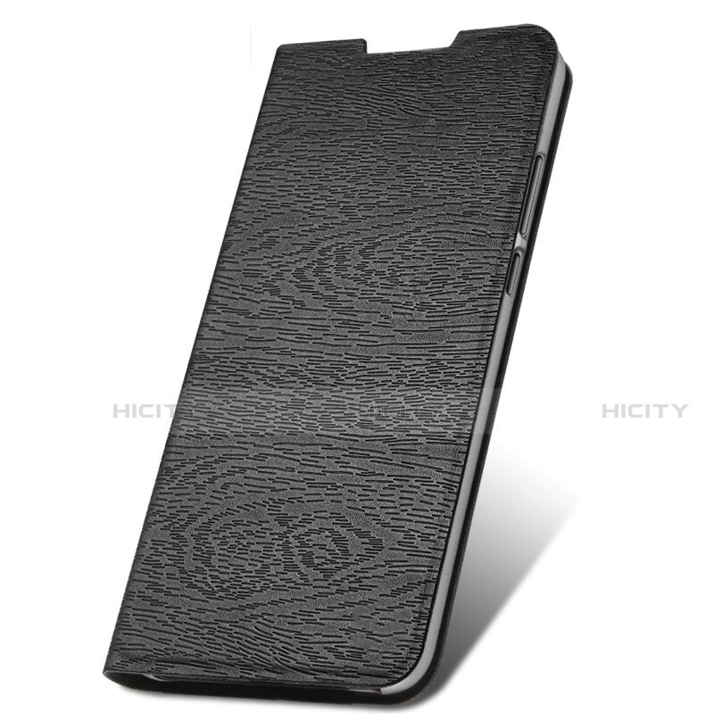 Funda de Cuero Cartera con Soporte Carcasa T09 para Xiaomi Redmi Note 8 Pro Negro