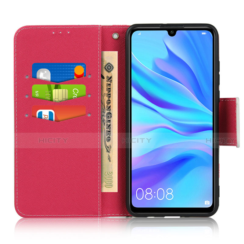 Funda de Cuero Cartera con Soporte Carcasa T10 para Huawei P30 Lite New Edition