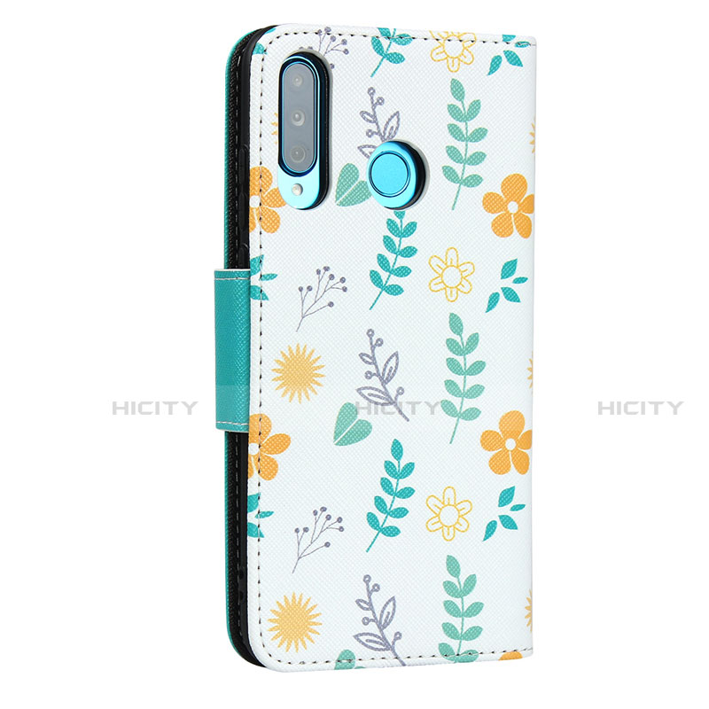 Funda de Cuero Cartera con Soporte Carcasa T10 para Huawei P30 Lite New Edition