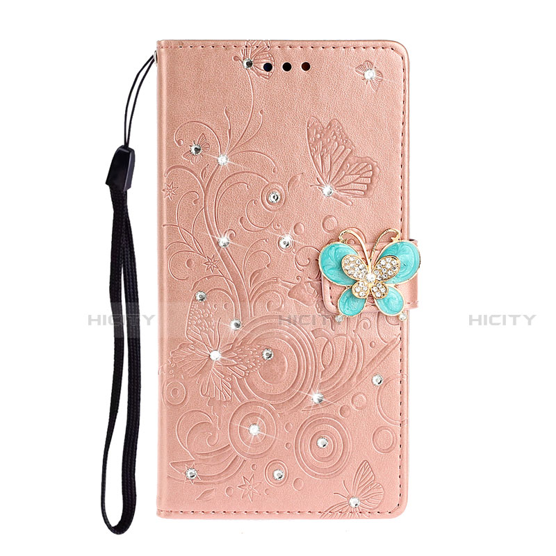 Funda de Cuero Cartera con Soporte Carcasa T10 para Huawei P40 Pro Oro Rosa