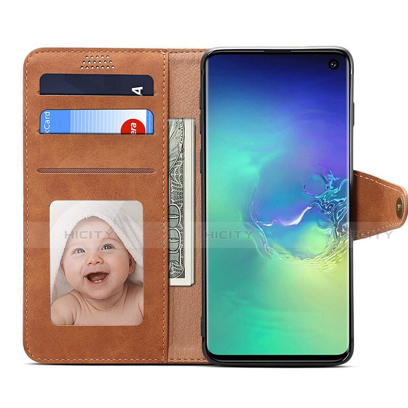 Funda de Cuero Cartera con Soporte Carcasa T10 para Samsung Galaxy S10