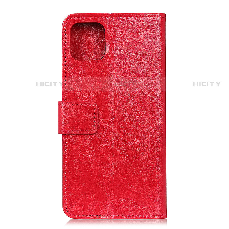 Funda de Cuero Cartera con Soporte Carcasa T10 para Xiaomi Mi 11 5G Rojo