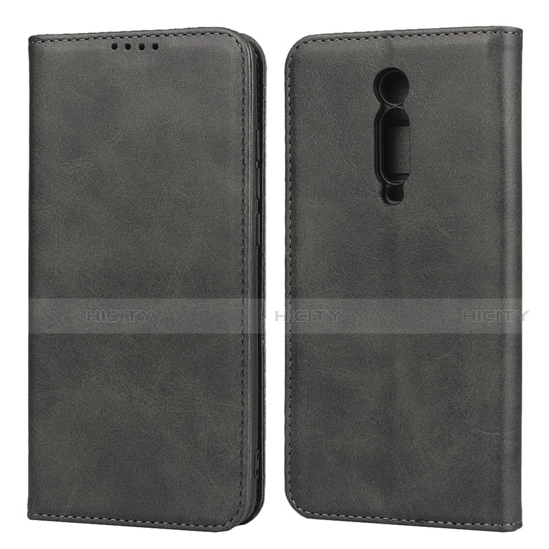 Funda de Cuero Cartera con Soporte Carcasa T10 para Xiaomi Mi 9T Pro Negro