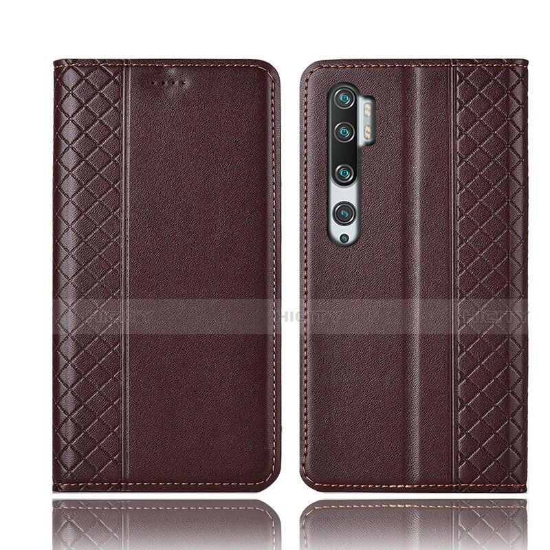 Funda de Cuero Cartera con Soporte Carcasa T10 para Xiaomi Mi Note 10 Pro