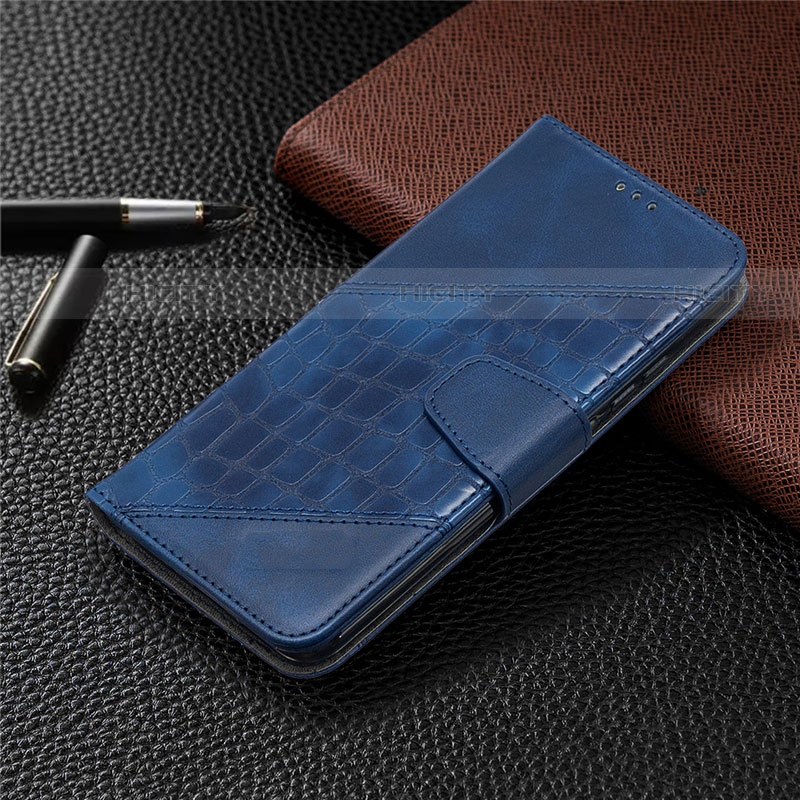 Funda de Cuero Cartera con Soporte Carcasa T10 para Xiaomi Redmi 9AT Azul