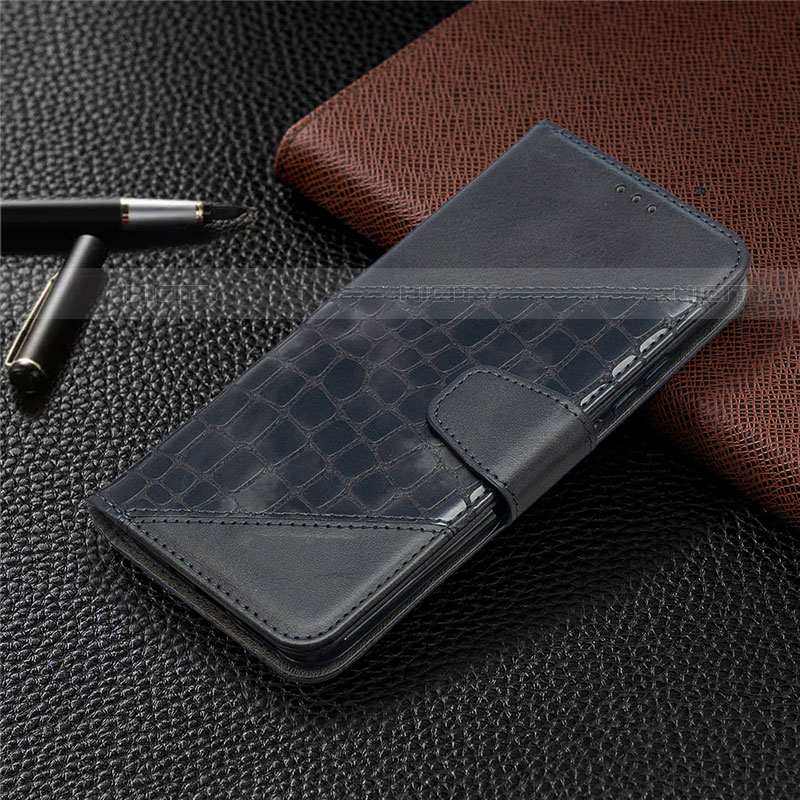Funda de Cuero Cartera con Soporte Carcasa T10 para Xiaomi Redmi 9AT Negro