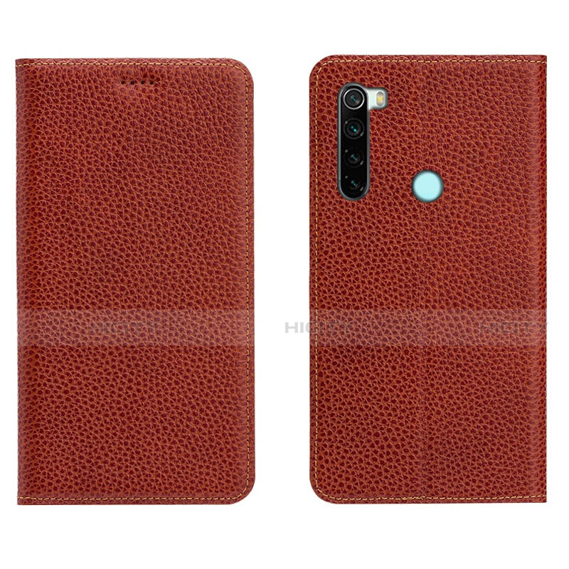 Funda de Cuero Cartera con Soporte Carcasa T10 para Xiaomi Redmi Note 8T Rojo Rosa