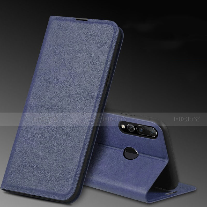 Funda de Cuero Cartera con Soporte Carcasa T11 para Huawei Honor 20i Azul