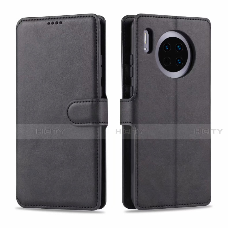 Funda de Cuero Cartera con Soporte Carcasa T11 para Huawei Mate 30 5G Negro