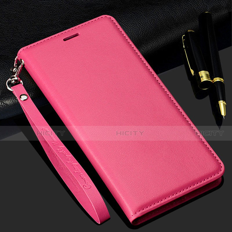 Funda de Cuero Cartera con Soporte Carcasa T11 para Samsung Galaxy Note 20 Ultra 5G Rosa Roja