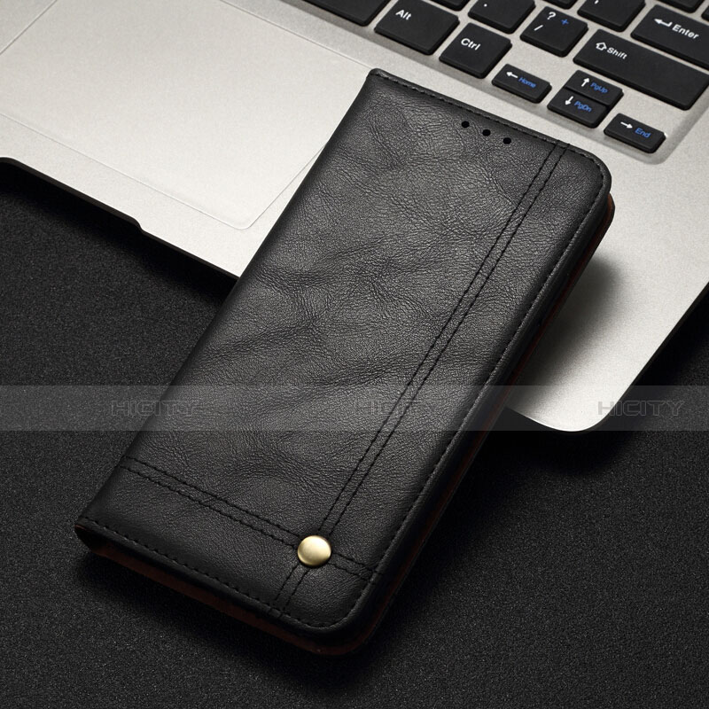 Funda de Cuero Cartera con Soporte Carcasa T11 para Xiaomi Mi Note 10 Pro Negro